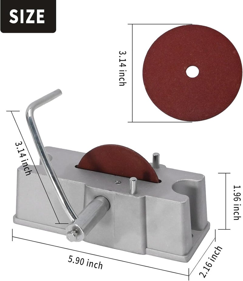 UOIENRT 66785 Hand Cranked Filter Manual Piston Ring Filer Grinder Comes with 120 Grit Grinding Wheel - Image 4